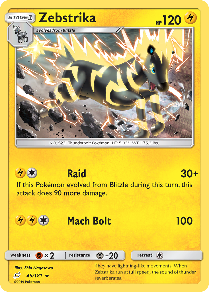 Zebstrika (45/181) [Sun & Moon: Team Up]