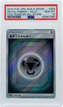 2019 POKEMON JAPANESE TAG TEAM GX ALL STARS METAL ENERGY-HOLO