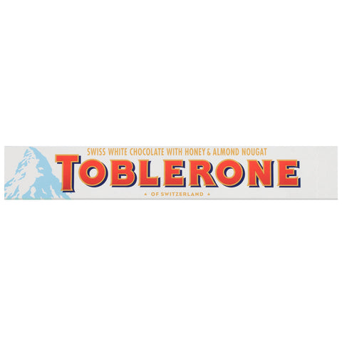 Toblerone White Chocolate With Honey & Almond Nougat
