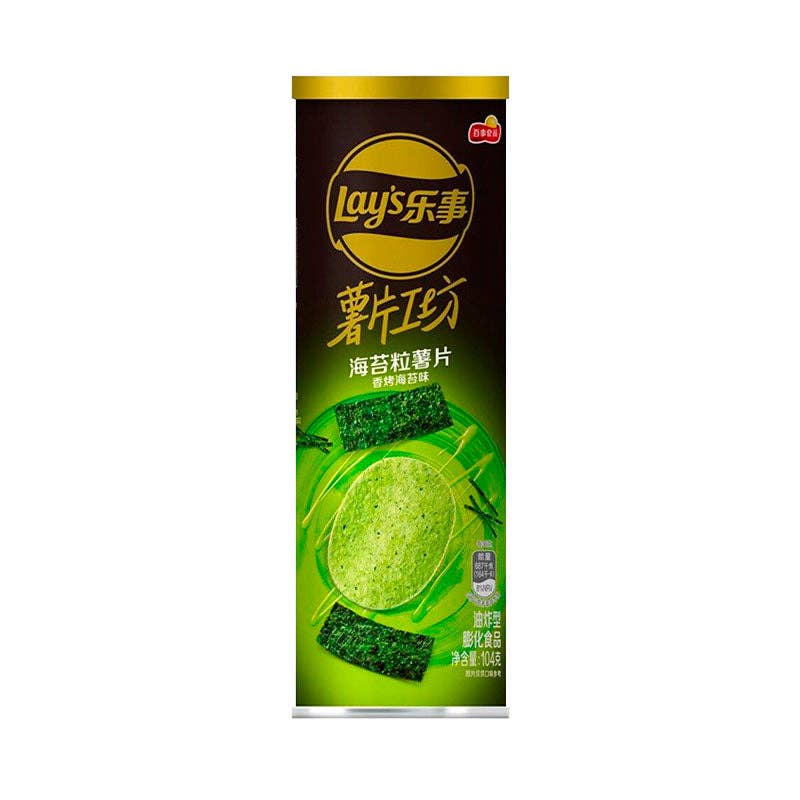Lays Stax Roasted Seaweed 90g (China)
