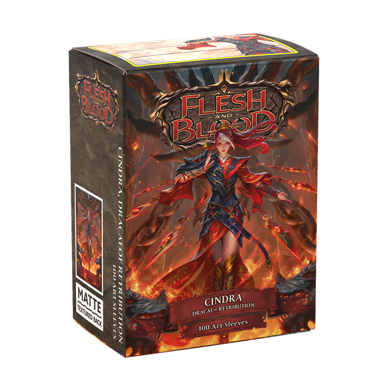 Dragon Shield: Standard 100ct Art Sleeves - Flesh and Blood (Cindra, Dracai of Retribution)