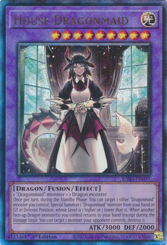 House Dragonmaid (UTR) [RA03-EN037] Prismatic Ultimate Rare