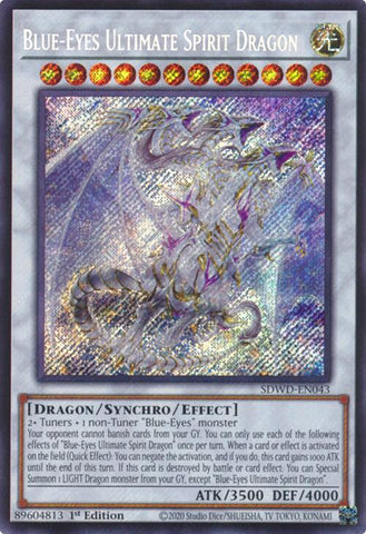 Blue-Eyes Ultimate Spirit Dragon (Secret Rare) [SDWD-EN043] Secret Rare