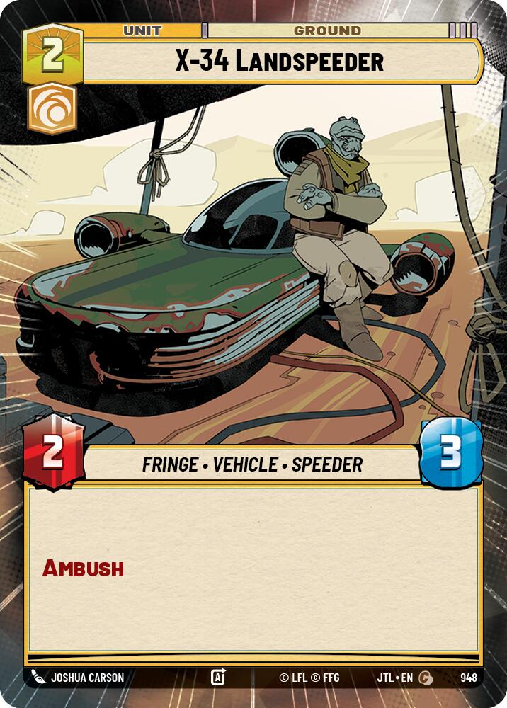 X-34 Landspeeder (Hyperspace Foil) (948) [Jump to Lightspeed]