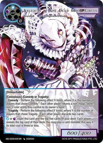 Arlequin of the Dead Moon Circus (ABC-SD09-00B MR) [ABC Duel Decks]