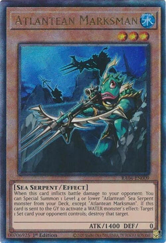 Atlantean Marksman [RA04-EN009] Prismatic Ultimate Rare