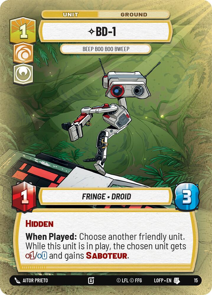 BD-1 - Beep Boo Boo Bweep (15) (15) [Organized Play Promos]