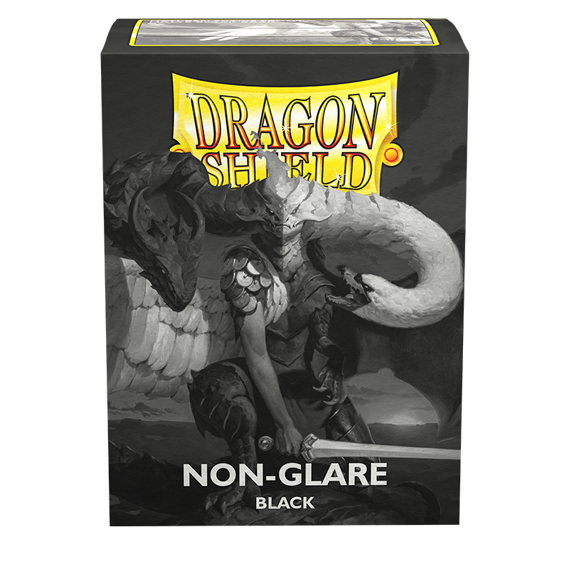 Dragon Shield: Standard 100ct Sleeves - Black (Non-Glare Matte)