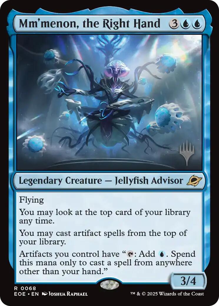 Mm'menon, the Right Hand (Promo Pack) [Edge of Eternities Promo Pack]