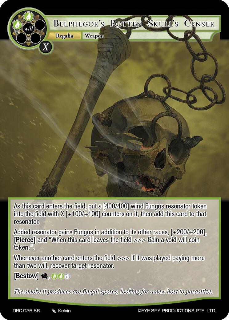 Belphegor's Rotten Skull's Censer (DRC-036 SR) [Descent into the Raven's Catacombs]