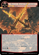 Barust's Blazing Twin Swords (DRC-012 SR) [Descent into the Raven's Catacombs]
