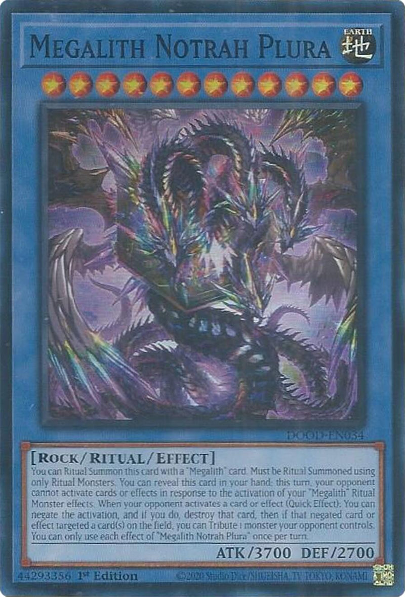 Megalith Notrah Plura [DOOD-EN034] Super Rare