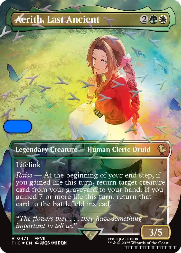 Aerith, Last Ancient (Borderless) (Chocobo Track Foil)
