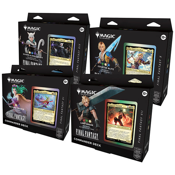 MTG: Universes Beyond- Final Fantasy Commander Deck Display (4 decks)