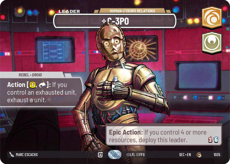 C-3PO - 3PO (1026) - Human-Cyborg Relations (Showcase) (1035) (1035) [Secrets of Power]