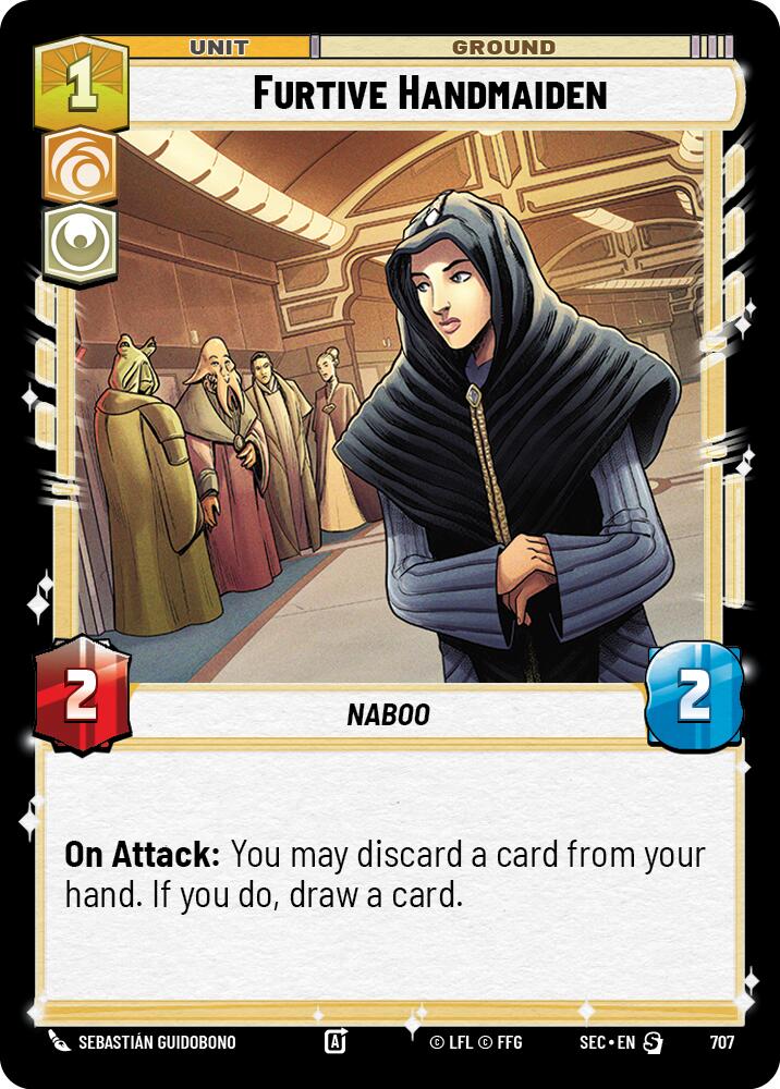 Furtive Handmaiden (707) (Foil) (707) [Secrets of Power]
