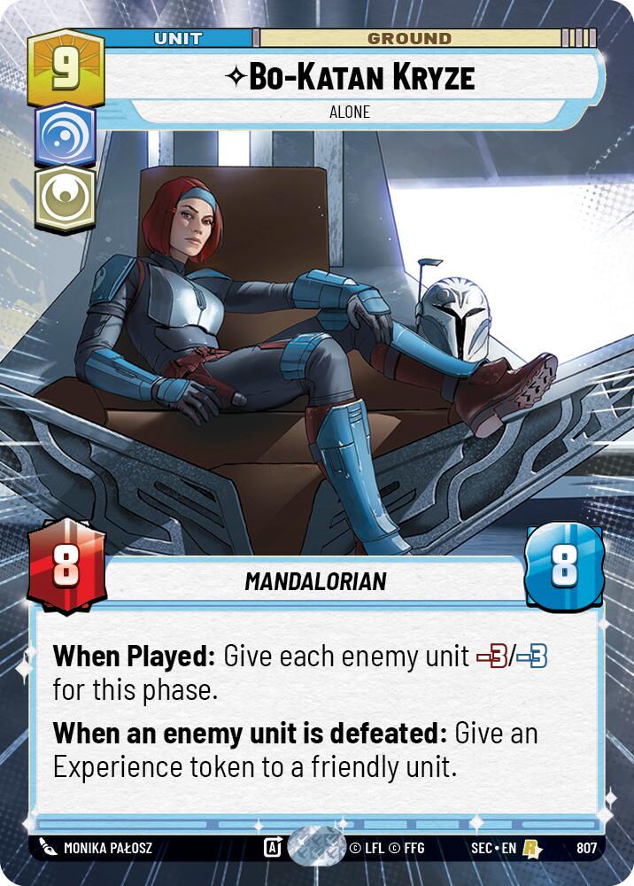 Bo-Katan Kryze - Katan Kryze (807) - Alone (Hyperspace Foil) (807) (807) [Secrets of Power]