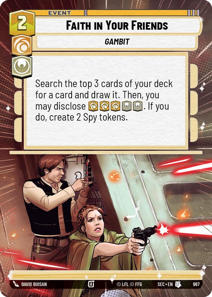 Faith in Your Friends (967) (Hyperspace Foil) (967) [Secrets of Power]