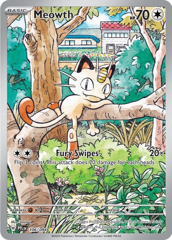 Meowth (106/094) [Mega Evolution: Phantasmal Flames]