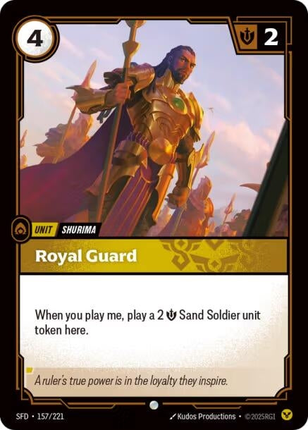 Image for Royal Guard (157/221) (SPF) - Riftbound: League of Legends Trading Card Game