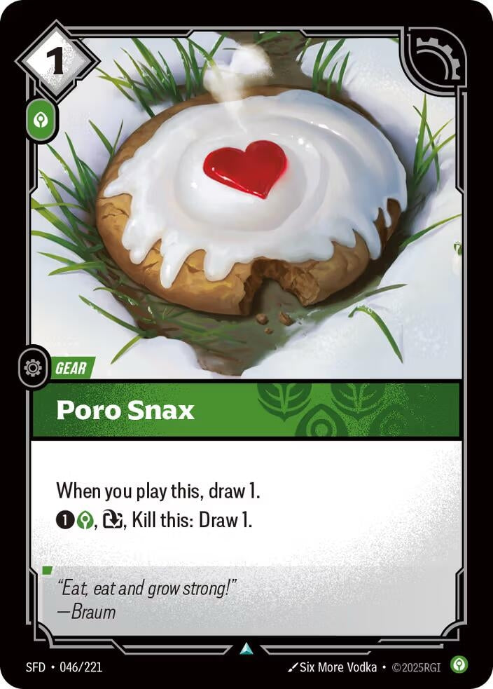 Image for Poro Snax (046/221) (SPF) - Riftbound: League of Legends Trading Card Game