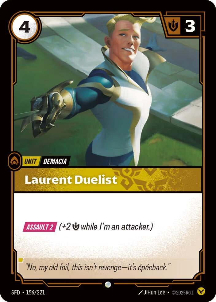 Image for Laurent Duelist (156/221) (SPF) - Riftbound: League of Legends Trading Card Game