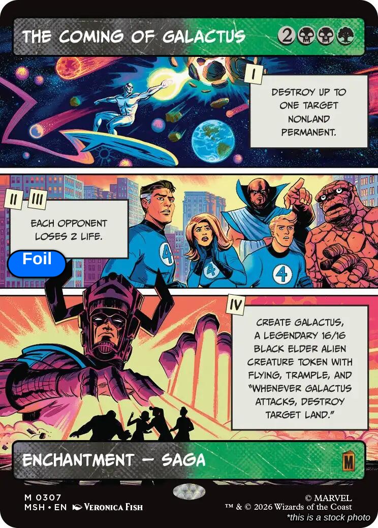 The Coming of Galactus (Borderless)