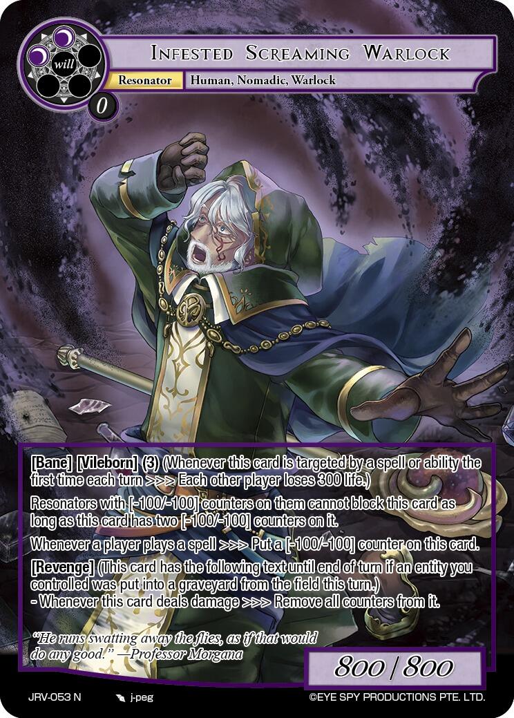 Infested Screaming Warlock (JRV-053 N) [Journey to Ravidra]