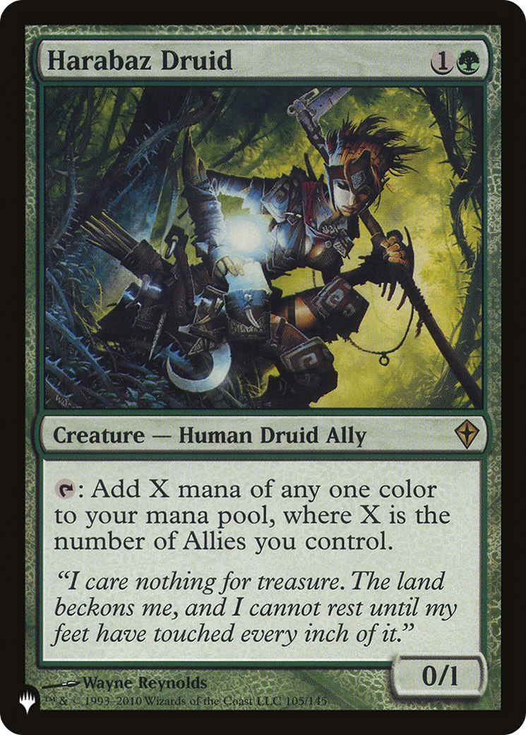 Harabaz Druid (WWK) [The List]