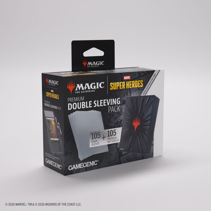 Magic: The Gathering Marvel Superheroes Double Sleeving Pack - Comic Burst Black