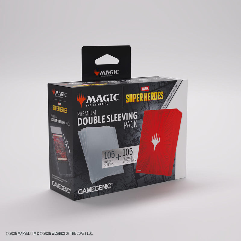 Magic: The Gathering Marvel Superheroes Double Sleeving Pack - Comic Burst Red