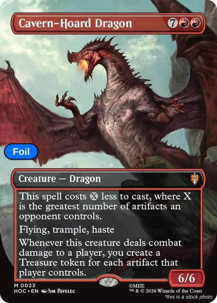 Cavern-Hoard Dragon (Borderless)