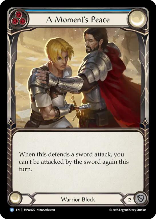A Moment's Peace (Blue) [MPW075] (Mastery Pack Warrior)  Rainbow Foil