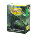 Dragon Shield: Standard 100ct Sleeves - Apple Green & Silver (Dual Matte)