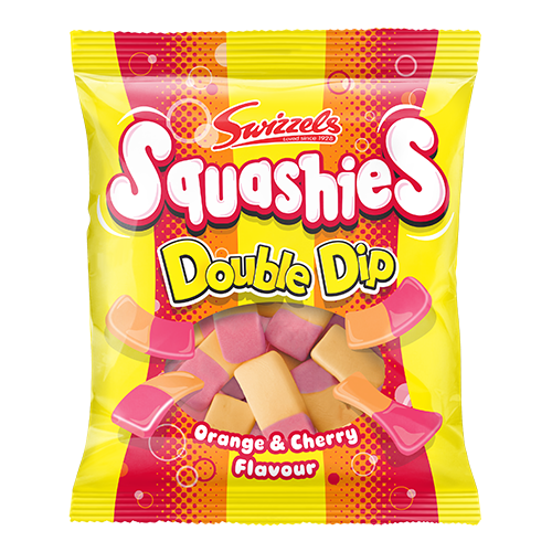Swizzels Double Dip Squashies Orange /Cherry