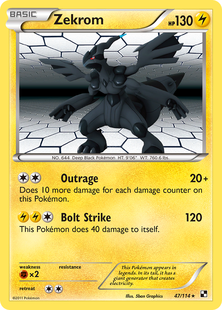 Zekrom (47/114) [Black & White: Base Set]