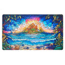 Playmat: Stained Glass- Hidden Island (24" x 14")