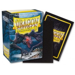 Dragon Shield Sleeves: Standard Matte - Black 100CT