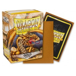 Dragon Shield Sleeves: Standard Matte - Gold 100CT