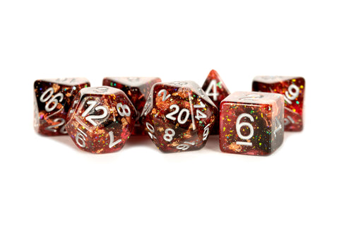 FanRoll: 7CT Resin Eternal Fire Polyhedral Dice Set