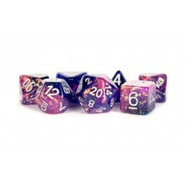 FanRoll: 7CT Resin Eternal Purple & Blue Polyhedral Dice Set