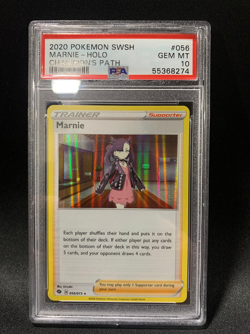 2020 POKEMON SWORD & SHIELD CHAMPION'S PATH MARNIE-HOLO