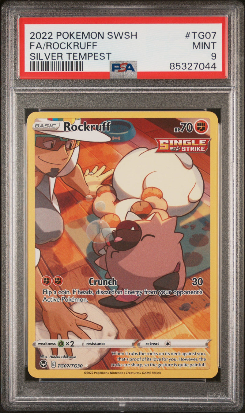 2022 POKEMON SWORD & SHIELD SILVER TEMPEST Full Art ROCKRUFF