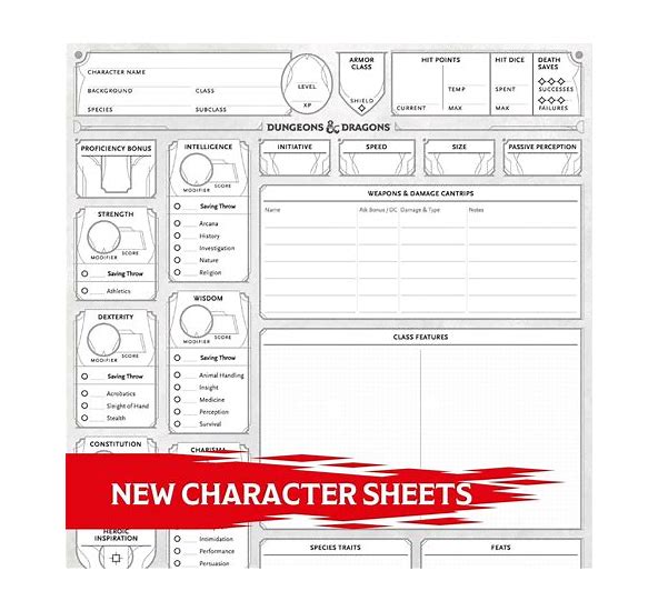 D&D: Character Sheets