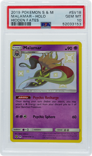 2019 POKEMON SUN & MOON HIDDEN FATES MALAMAR HOLO