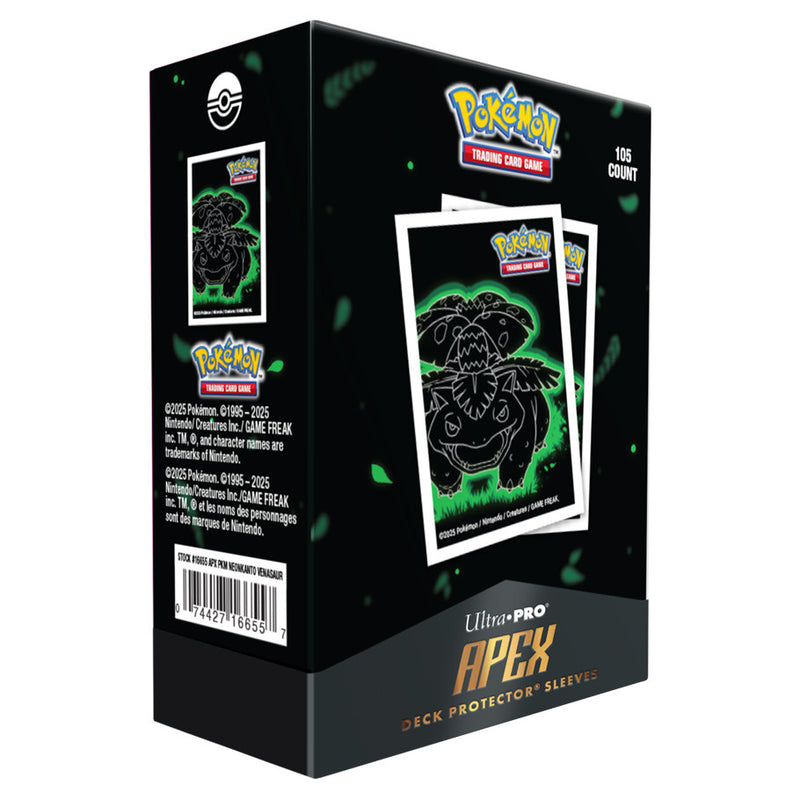 Ultra PRO: 105ct Standard Sleeves (APEX) - Pokemon Neon Kanto: Venusaur