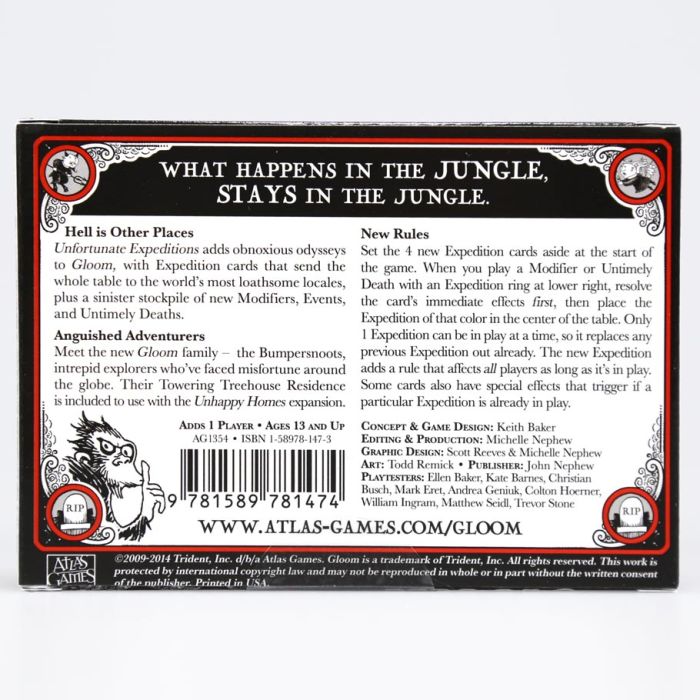 Gloom 2nd Edition: Unfortunate Expeditions