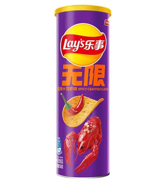 Lays Stax Spicy Crayfish 90g New (China)