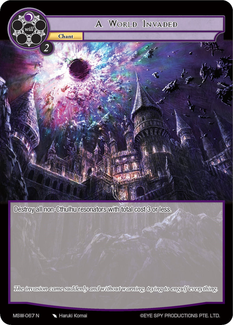 A World Invaded (MSW-067) [The Magic Stone War - Zero]