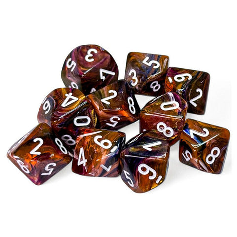 d10 clamshell Festive Symphony/white